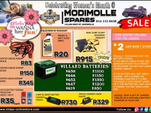 Women’s Month SALE at Modimolle Spares!