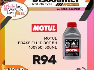 Motul Brake Fluid Dot 5.1 500ML ONLY R94!
