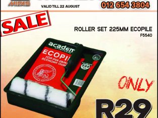 Roller Set 225MM Ecopile ONLY R29 at Wierdapark Midas!