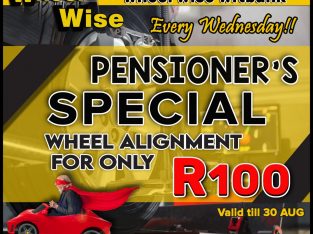 Pensioner’s Wednesday Special!