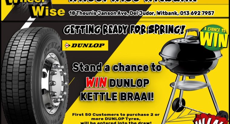 Stand a chance to WIN a Dunlop Kettle Braai!