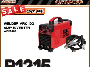 Welder ARC 160 AMP Inverter ONLY R1215 at Midas Bela Bela!
