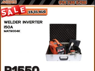 Welder Inverter 150A ONLY R1550 at Midas Bela Bela!
