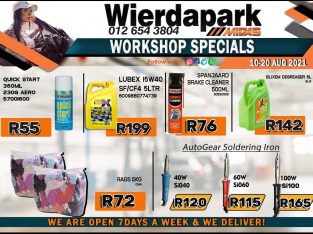 Wierdapark Midas Workshop Specials 10-20 Aug 2021