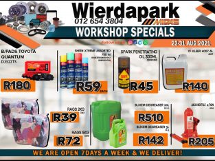 Wierdapark Midas Workshop Specials 23-31 Aug 2021
