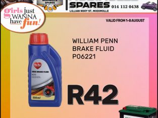 William Penn Brake Fluid ONLY R42!