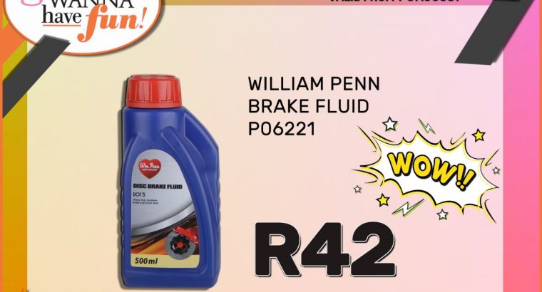 William Penn Brake Fluid ONLY R42!