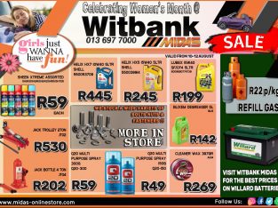 Women’s Month SALE at Midas Witbank!
