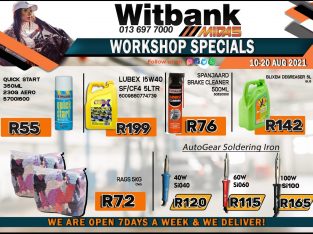 Witbank Midas Workshop Specials 10-20 Aug 2021