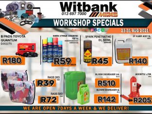 Witbank Midas Workshop Specials 23-31 Aug 2021