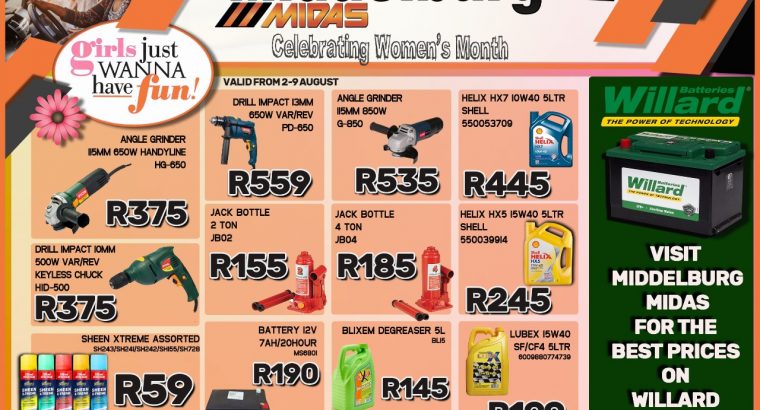 Celebrating Women’s Month at Middelburg Midas -Sparesworld!