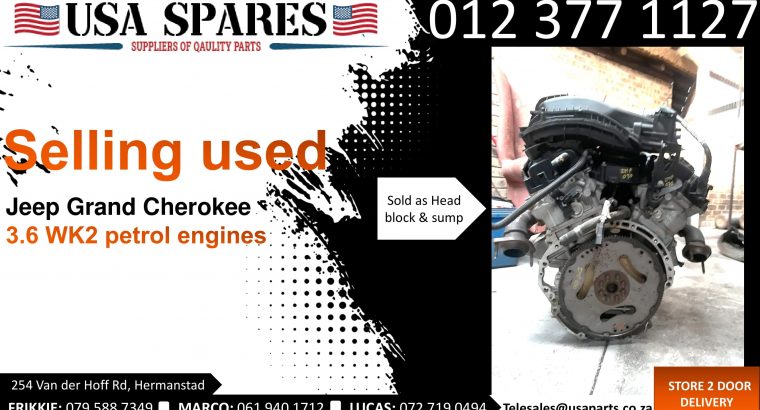 Jeep Grand Cherokee 3.6 WK2 petrol 2011-19 used engines for sale