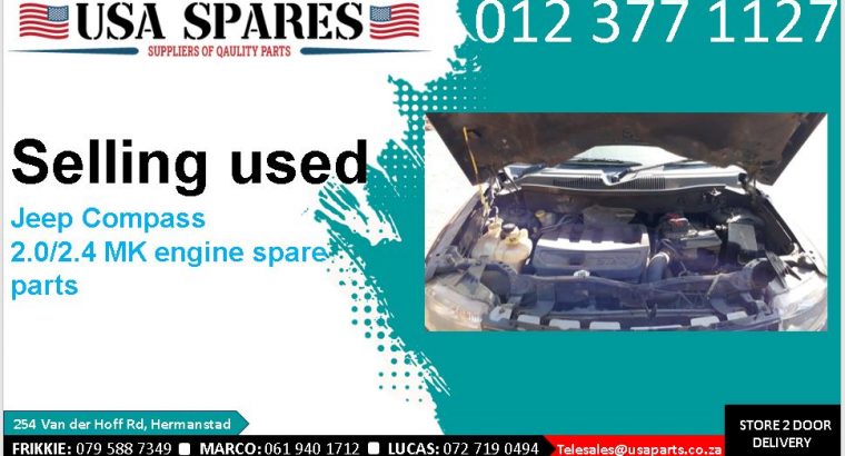 Jeep Compass 2.0/2.4 MK 2007-17 used engine spare parts for sale