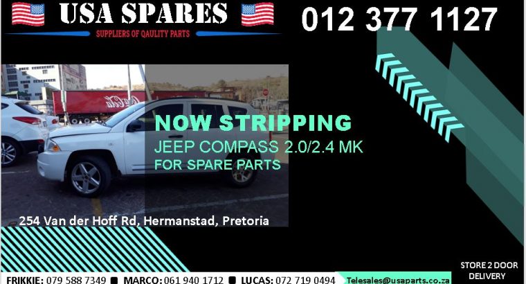 Jeep Compass 2.0/2.4 2007-17 stripping for used spares