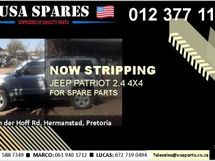 Jeep Patriot 2.4 4×4 2007-17 stripping for used spares