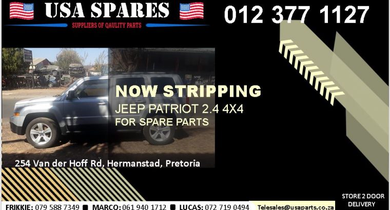 Jeep Patriot 2.4 4×4 2007-17 stripping for used spares