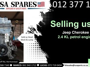 Jeep Cherokee 2.4 KL petrol 2013-21 used engines for sale
