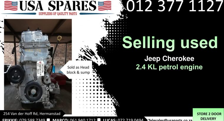 Jeep Cherokee 2.4 KL petrol 2013-21 used engines for sale