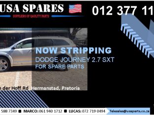 Dodge Journey 2.7 SXT 2007-18 stripping for used spares