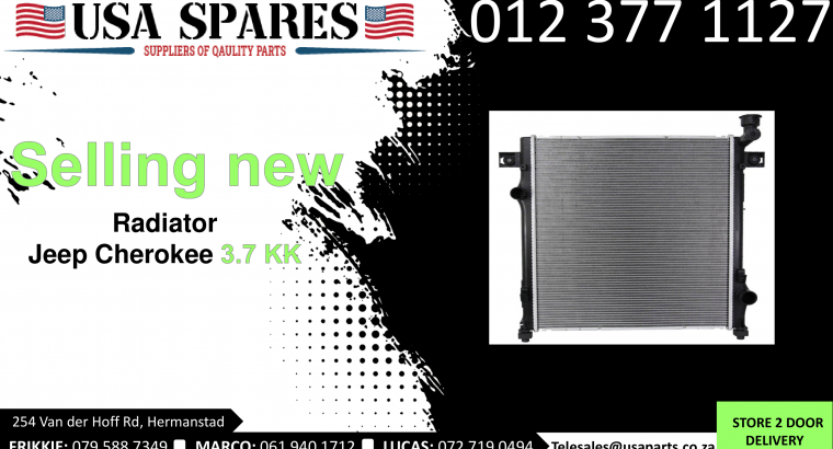 Jeep Cherokee 3.7 KK 2008-2013 radiators for sale