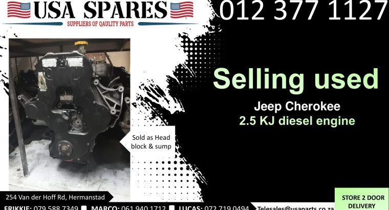 Jeep Cherokee 2.5 KJ diesel 2002-07 used engines for sale
