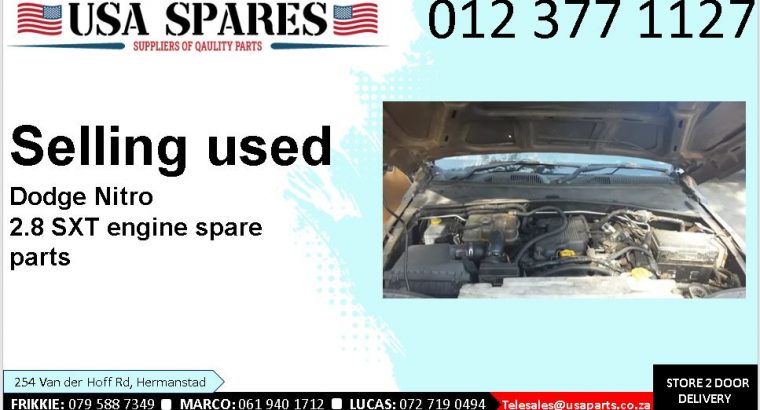Dodge Nitro 2.8 SXT 2007-13 used engine spare parts for sale