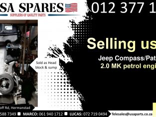 Jeep Compass/Patriot 2.0/2.4 petrol 2007-17 used engines for sale