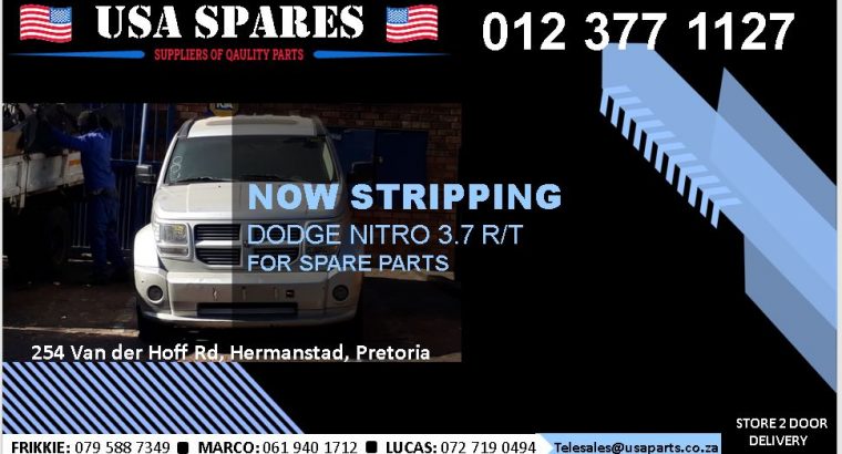 Dodge Nitro 3.7 SXT 2007-13 stripping for used spares