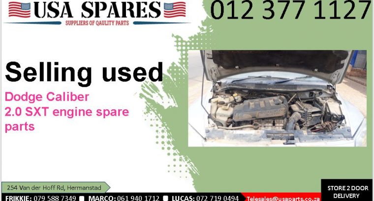 Dodge Caliber 2.0 SXT 2007-13 used engine spare parts for sale