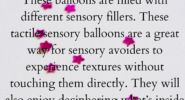 Sensory Balloon Set