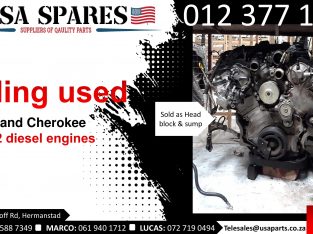 Jeep Grand Cherokee 3.0 WK2 diesel 2011-19 used engines for sale