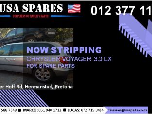 Chrysler Voyager 3.3 LX 2003-07 stripping for used spares