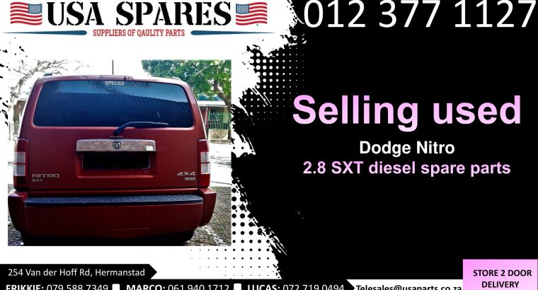 Dodge Nitro 2.8 SXT 2007-13 used spare parts for sale