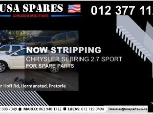 Chrysler Sebring 2.7 sport 2005-13 stripping for used spares