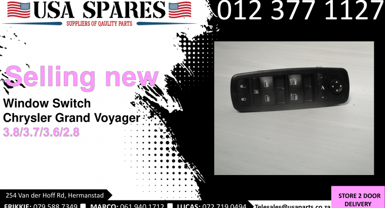 Chrysler Grand Voyager 3.8/2.8 2008-19 window switch for sale