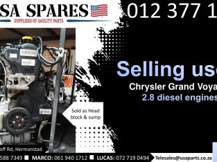 Chrysler Grand Voyager 2.8 diesel 2008-19 used engines for sale