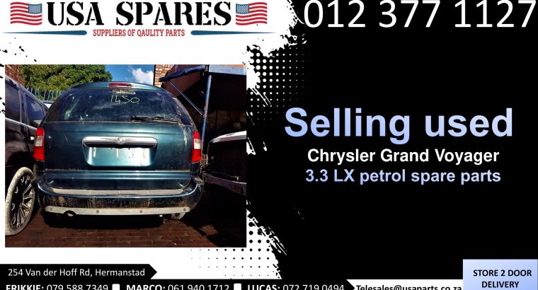 Chrysler Grand Voyager 3.3 LX 1999-03 used spare parts for sale