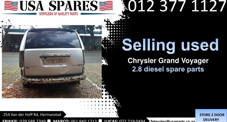 Chrysler Grand Voyager 2.8 2008-19 used spare parts for sale
