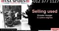 Chrysler Voyager 3.3 petrol 1999-03 used engines for sale