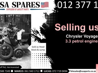 Chrysler Voyager 3.3 petrol 1999-03 used engines for sale