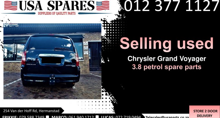 Chrysler Grand Voyager 3.8 2008-19 used spare parts for sale