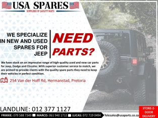 Various Jeep new and used spare parts for sale