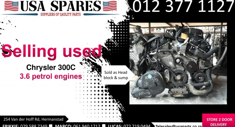 Chrysler 300C 3.6 2011-19 petrol used engines for sale