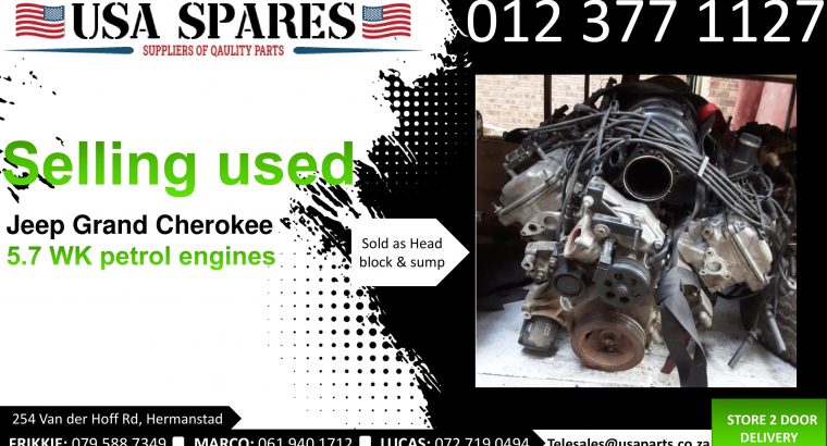 Jeep Grand Cherokee 5.7 WK petrol 2005-10 used engines for sale