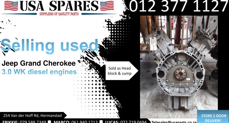 Jeep Grand Cherokee 3.0 WK diesel 2005-10 used engines for sale