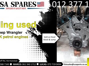 Jeep Wrangler 3.6 JK petrol 2008-19 used engines for sale