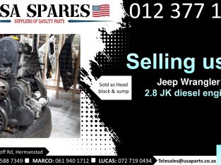 Jeep Wrangler 2.8 JK diesel 2008-19 used engines for sale