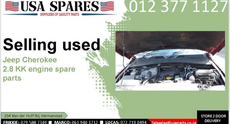 Jeep Cherokee 2.8 KK 2008-13 used engine spare parts for sale