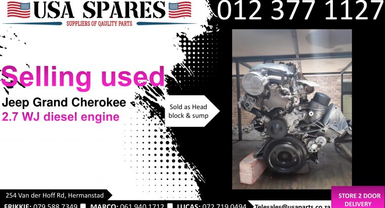 Jeep Grand Cherokee 2.7 WJ diesel 1999-04 used engines for sale