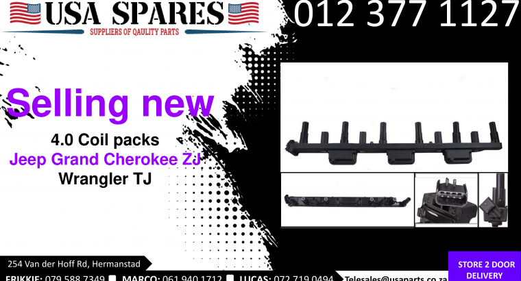 Jeep Wrangler 4.0 TJ 1999-07 coil pack/ignition coil plug